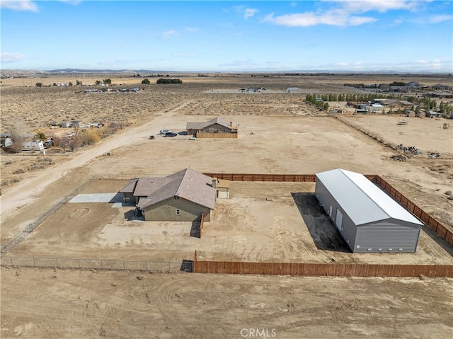 bird's eye view featuring a rural view