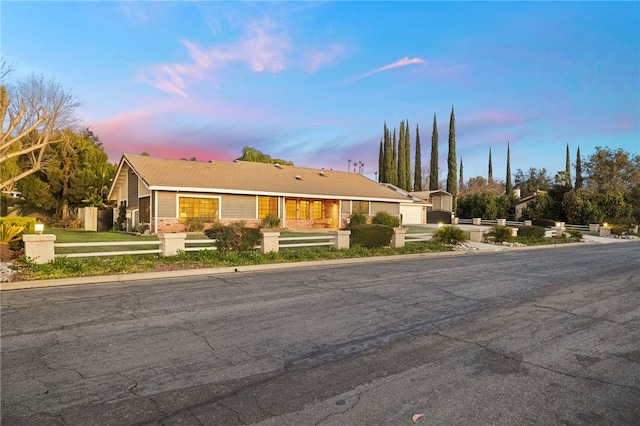 view of ranch-style home