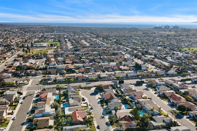 bird's eye view with a residential view