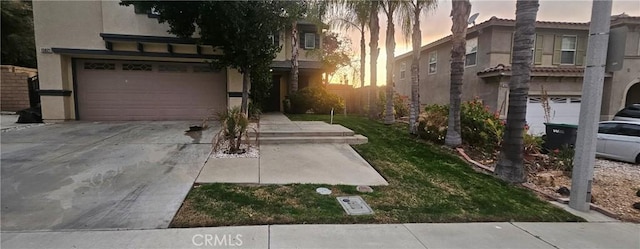 exterior space with a garage and driveway