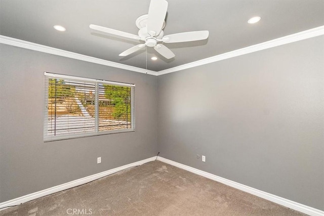 5605 Via, San Jacinto, Riverside, CA 92506 - unfurnished room with recessed lighting, carpet, and baseboards