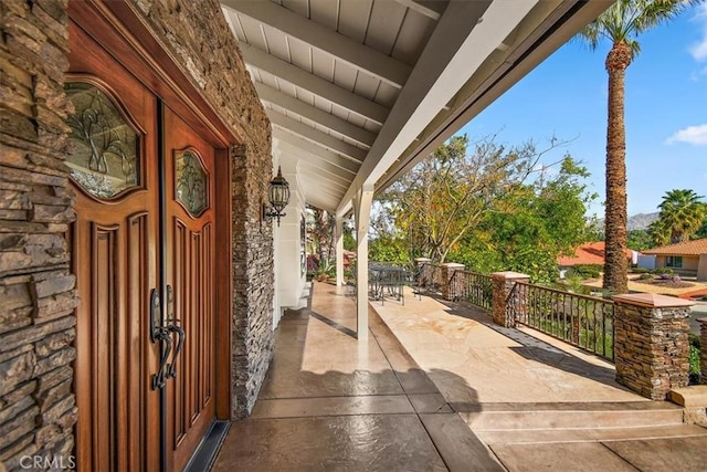 5605 Via, San Jacinto, Riverside, CA 92506 - view of patio featuring covered porch
