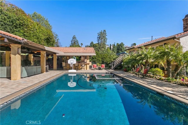 pool featuring a patio