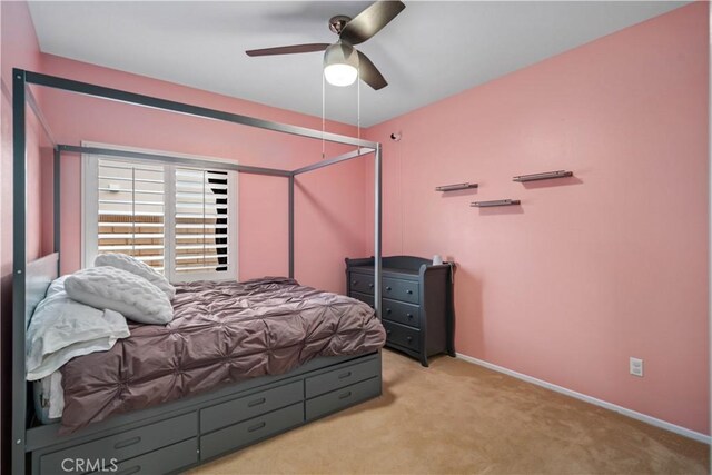 40467 Tiger Way, Palmdale, CA 93551 - carpeted bedroom featuring baseboards and ceiling fan