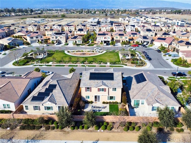 bird's eye view featuring a residential view