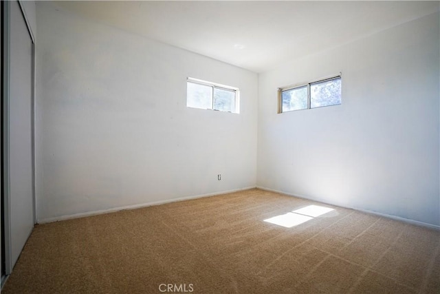 view of carpeted empty room