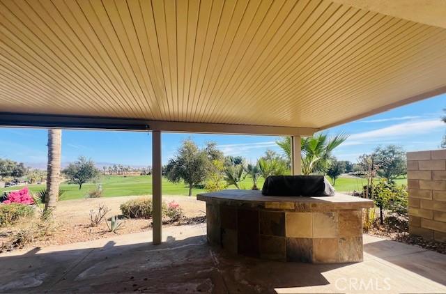 view of patio featuring grilling area