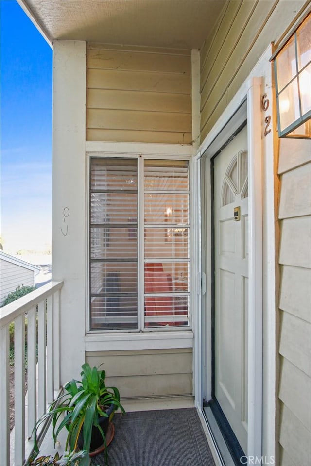 view of balcony