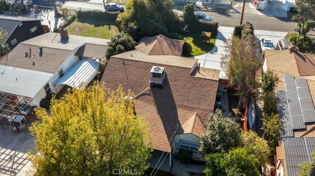 bird's eye view featuring a residential view