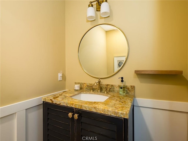 bathroom featuring vanity