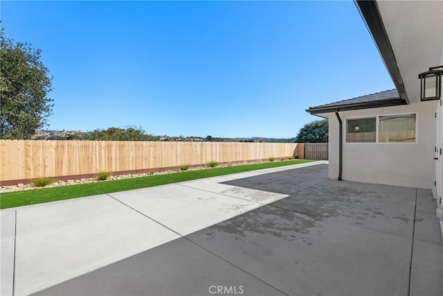 view of patio / terrace with a fenced backyard