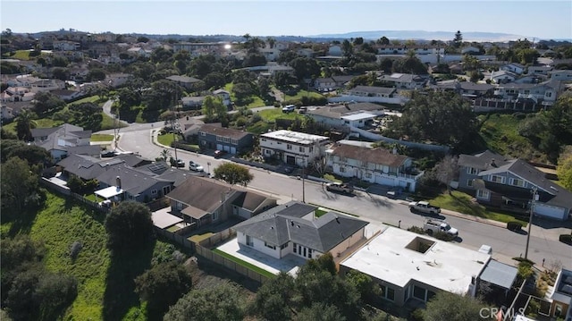 aerial view featuring a residential view