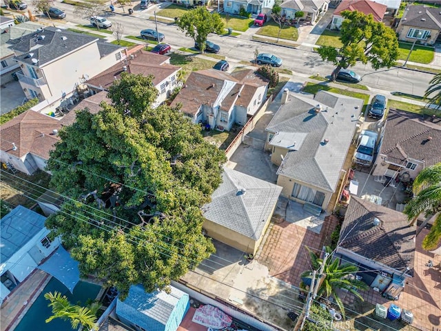 bird's eye view featuring a residential view