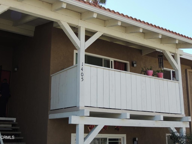 view of property exterior featuring stucco siding