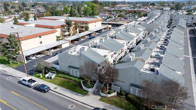 bird's eye view with a residential view