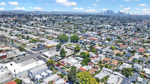 aerial view featuring a view of city