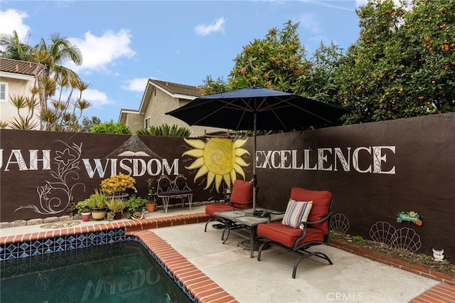 pool featuring a patio
