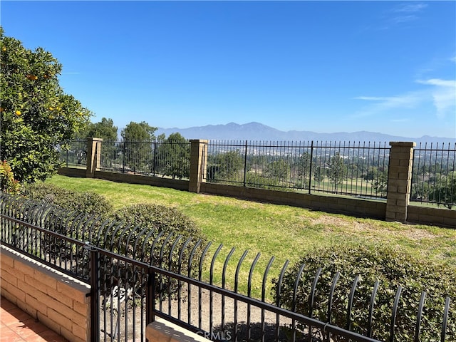 4018 Calle Sonora Este Unit C, Laguna Woods, CA 92637 - fenced yard with a mountain view