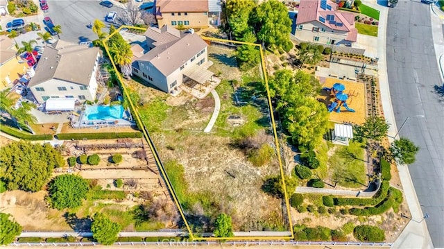 bird's eye view featuring a residential view