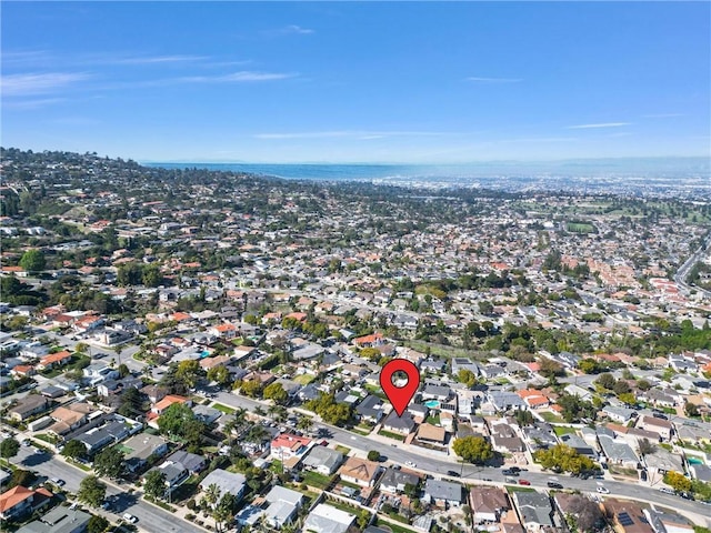 birds eye view of property featuring a residential view