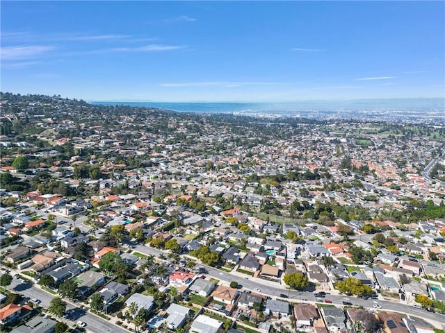 aerial view featuring a residential view
