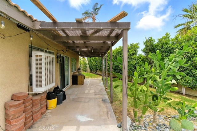 68820 San Felipe Rd, Cathedral City, CA 92234 - view of patio featuring a pergola