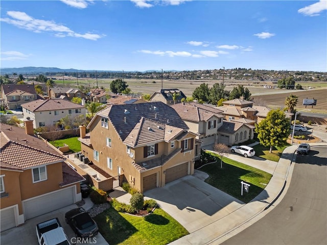 bird's eye view featuring a residential view