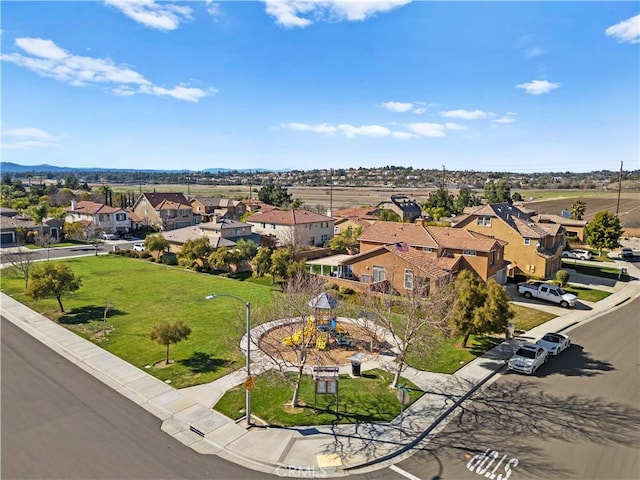 birds eye view of property featuring a residential view