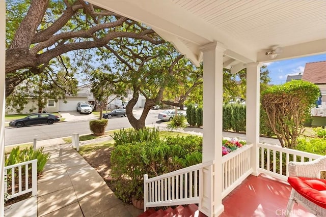 view of patio / terrace featuring a porch