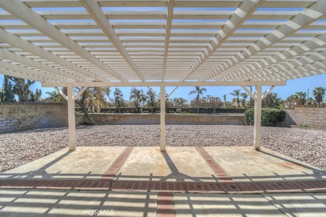 8371 Hawthorne St, Rancho Cucamonga, CA 91701 - fenced backyard featuring a patio and a pergola
