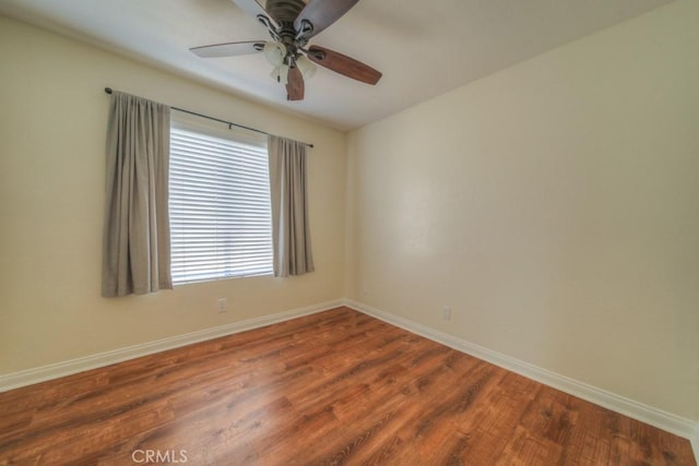 8371 Hawthorne St, Rancho Cucamonga, CA 91701 - empty room featuring a ceiling fan and wood finished floors