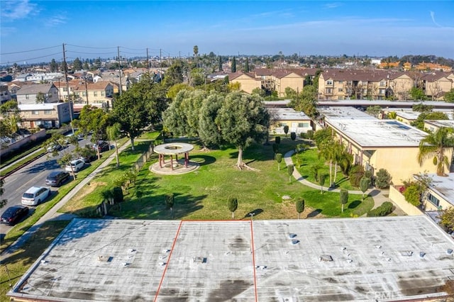 aerial view featuring a residential view