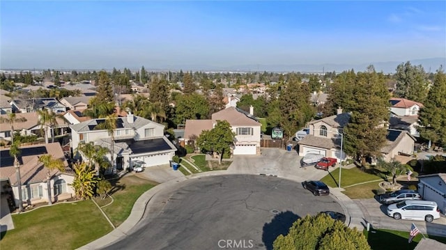 bird's eye view featuring a residential view