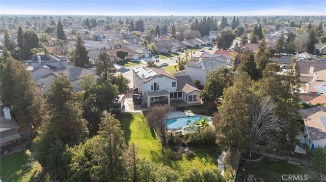 aerial view featuring a residential view