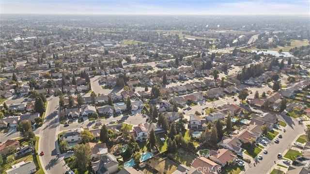 aerial view featuring a residential view