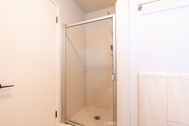 full bathroom with a stall shower