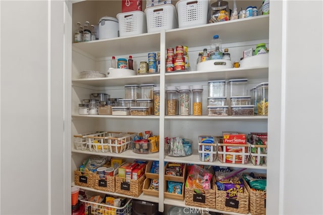 view of pantry