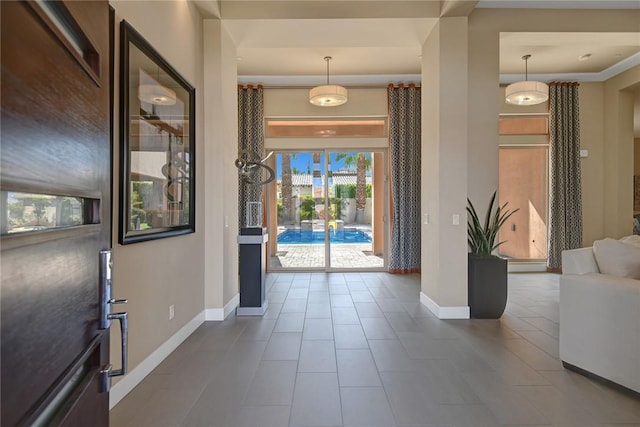 interior space with baseboards
