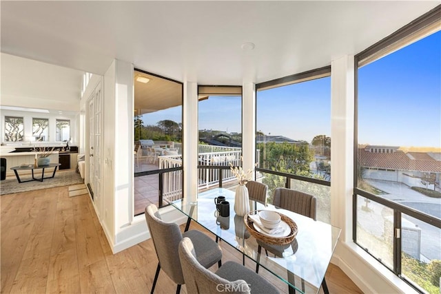 view of sunroom / solarium