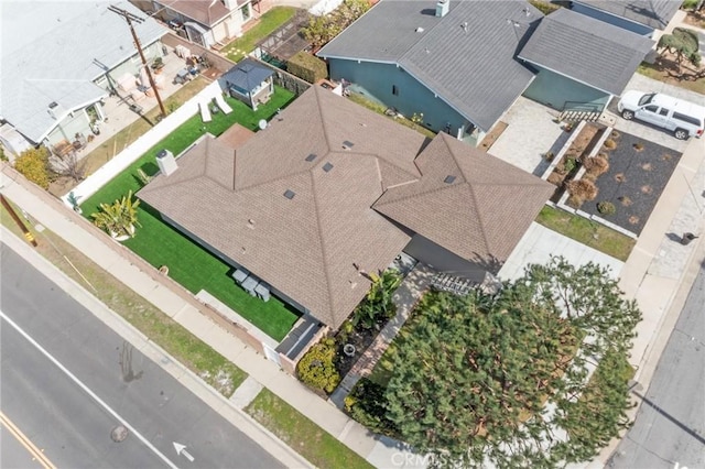 birds eye view of property featuring a residential view