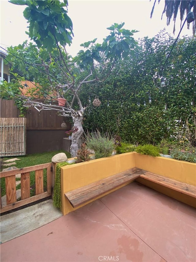 view of patio / terrace with fence