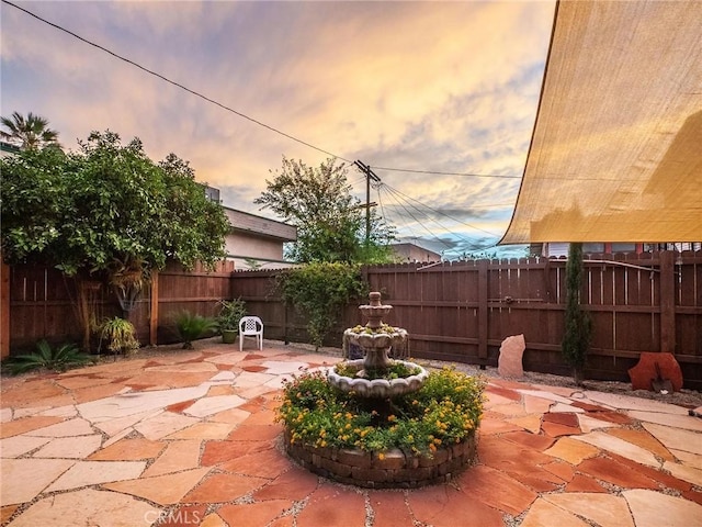 view of patio with fence