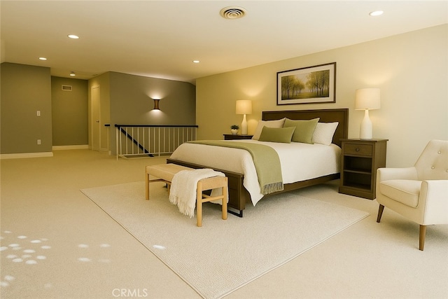 7122 Bluesails Dr, Huntington Beach, CA 92647 - bedroom with light carpet and recessed lighting