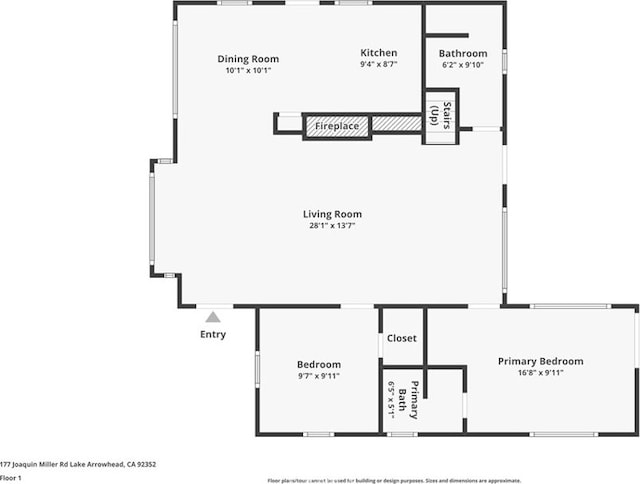 177 Joaquin Miller Rd, Lake Arrowhead, CA 92352 - home floor plan