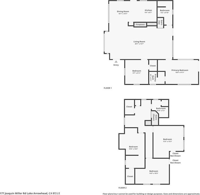 177 Joaquin Miller Rd, Lake Arrowhead, CA 92352 - home floor plan