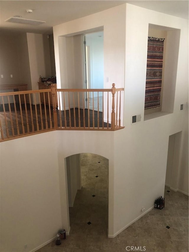 14510 Spyglass Cir, Chowchilla, CA 93610 - stairs featuring tile patterned floors and baseboards