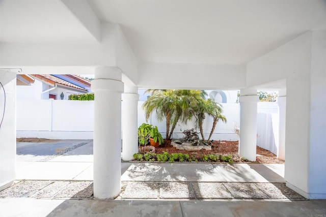 view of patio / terrace with fence