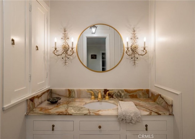 bathroom featuring vanity