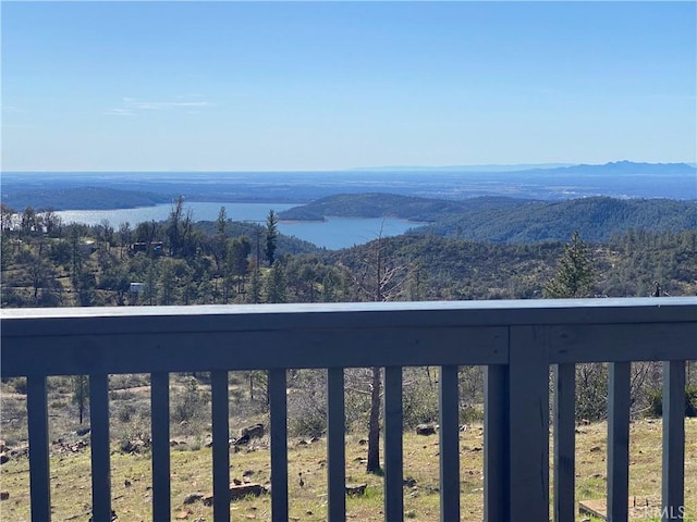 water view featuring a view of trees