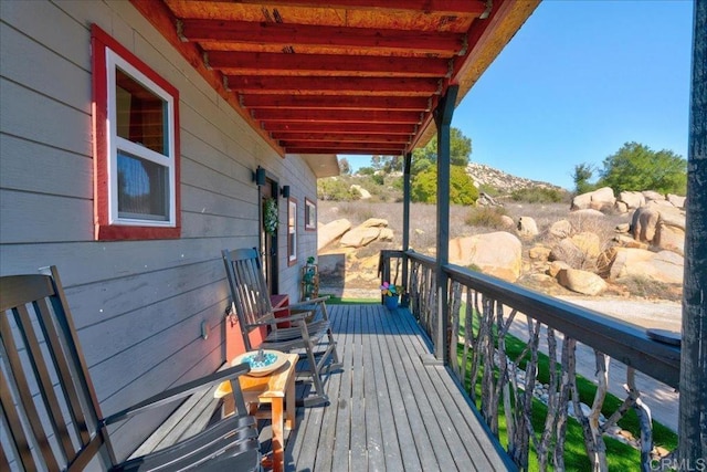 view of deck